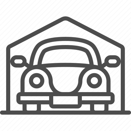 Garage, auto repair shop, car, parking, car park icon - Download on Iconfinder