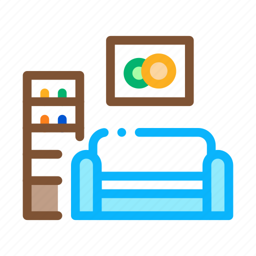 Furniture, home, living, picture, room, rooms, sofa icon - Download on Iconfinder