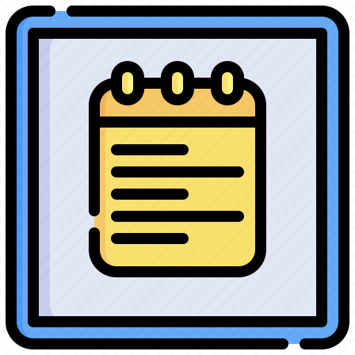 Notepad, diary, note, ui, document icon - Download on Iconfinder