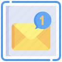 mail, inbox, envelope, communications, message, ui