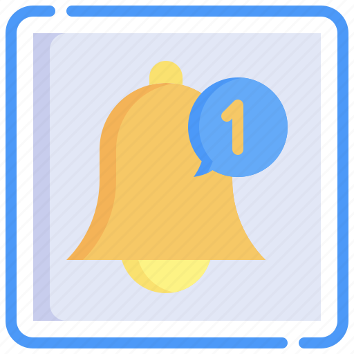 Notification, communications, bell, ui, app icon - Download on Iconfinder