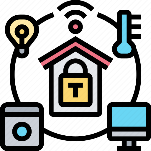 Cybersecurity, smart, house, network, technology icon - Download on Iconfinder