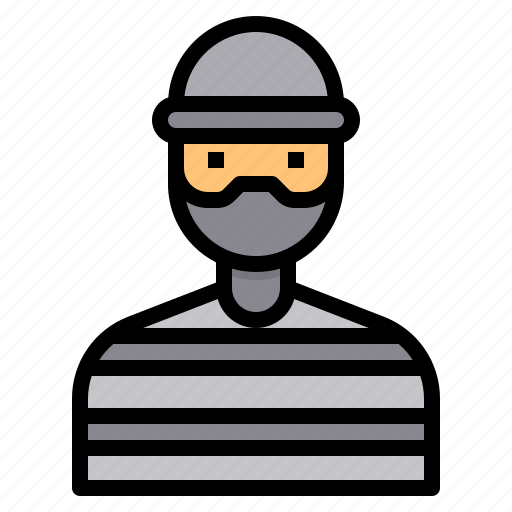 Bandit, criminal, mask, security, thief icon - Download on Iconfinder