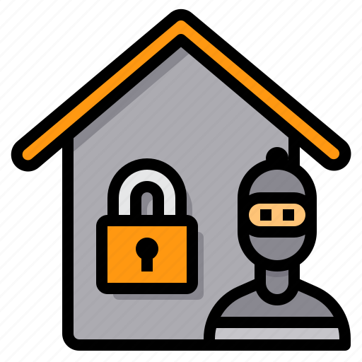 Bandit, house, lock, mask, security, thief icon - Download on Iconfinder