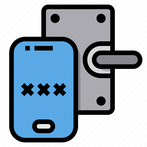 Digital, door, house, key, protection, security icon - Download on Iconfinder