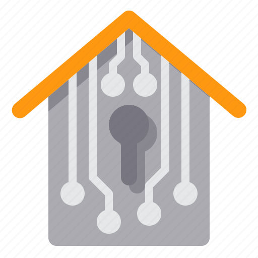 Digital, house, key, protect, security, technology icon - Download on Iconfinder