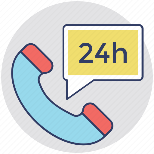 24 hours, call service, customer care, customer service, full service icon - Download on Iconfinder