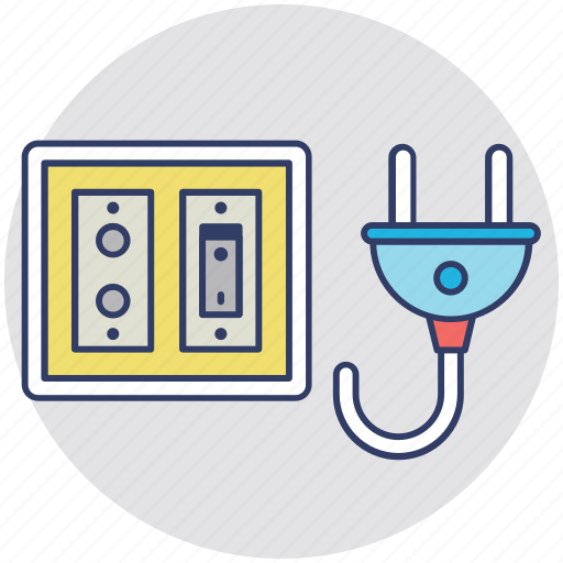 Electric outlet, electricity, electricity plug, power socket, switchboard icon - Download on Iconfinder