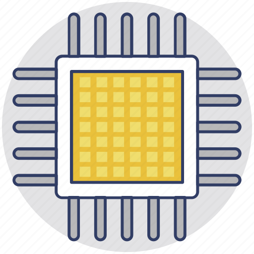 Cpu chip, electronic, hardware, microprocessor, processor chip icon - Download on Iconfinder