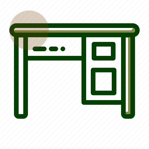 Desk, tool, work, desktop, interior, table, business icon - Download on Iconfinder