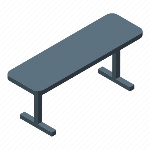 Home, training, bench, isometric icon - Download on Iconfinder