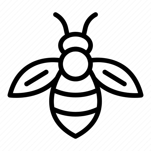 Bee, bumble, bumblebee, buzz, honey, honeybee, silhouette icon - Download on Iconfinder