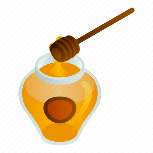 Food, golden, honey, isometric, jar icon - Download on Iconfinder