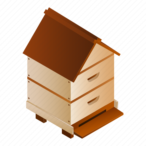Bee, food, house, isometric, summer icon - Download on Iconfinder