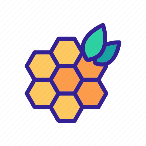 Bee, beehive, beekeeper, contour, food, honey, honeycomb icon - Download on Iconfinder