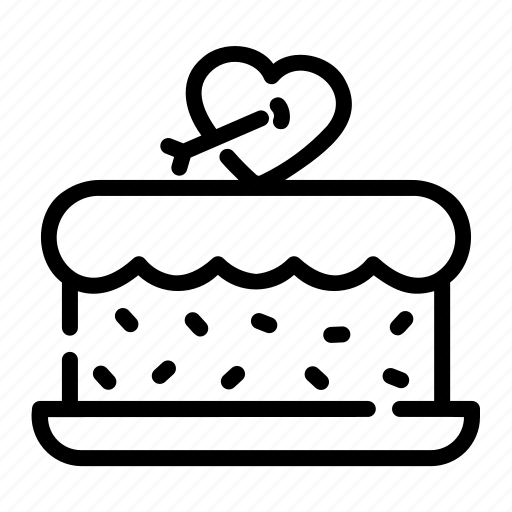 Cake, sweet, food, love, romance icon - Download on Iconfinder