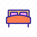 bed, bedroom, contour, honeymoon, hotel, interior, pillow