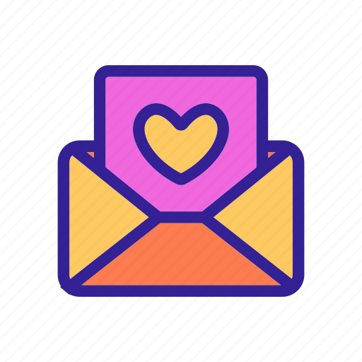 Concept, contour, heart, honeymoon, letter, love, wedding icon - Download on Iconfinder
