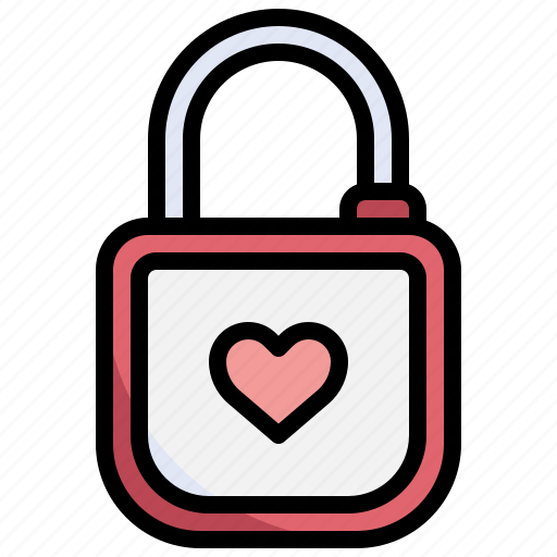 Lock, love, romance, valentines, lovely icon - Download on Iconfinder