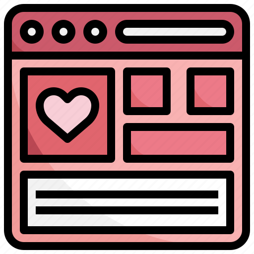 Online, dating, love, romance, valentines icon - Download on Iconfinder
