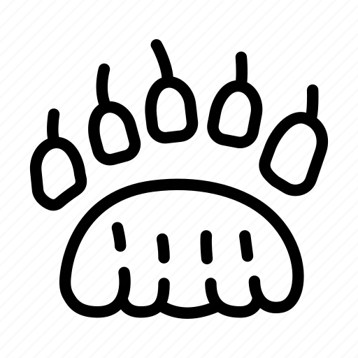 Bear, hoof, print, animal, bird, human, shoe icon - Download on Iconfinder
