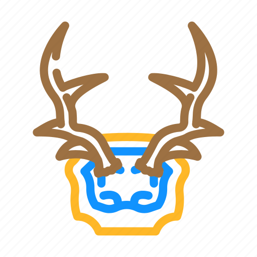 Skull, deer, horn, animal, head, wild icon - Download on Iconfinder