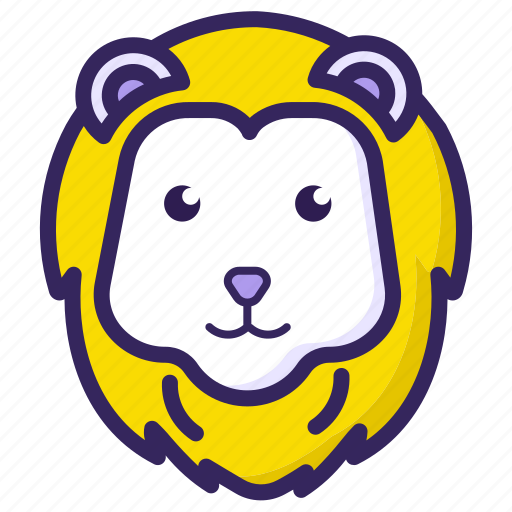Animal, cute, horoscope, leo, lion, sign, zodiac icon - Download on Iconfinder