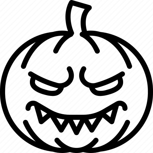 Creepy, emojis, evil, halloween, horror, pumpkin, scary icon - Download on Iconfinder