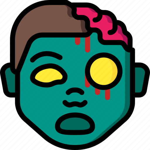 Creepy, emojis, halloween, scary, spooky, zombie icon - Download on Iconfinder