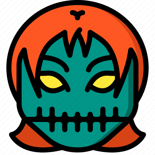Creepy, emojis, halloween, horror, scary, skull, spooky icon - Download on Iconfinder