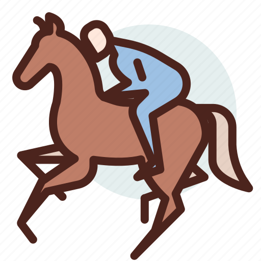 Animal, domestic, equestrianism, ride, rider icon - Download on Iconfinder