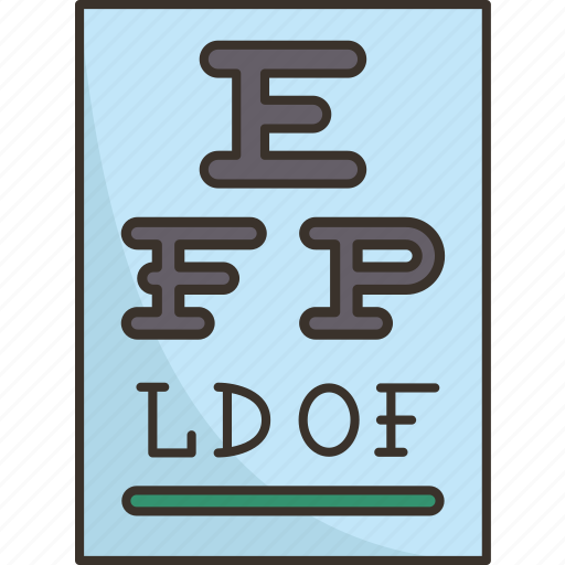 Eye, chart, optometry, test, eyesight icon - Download on Iconfinder