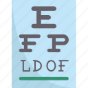 eye, chart, optometry, test, eyesight