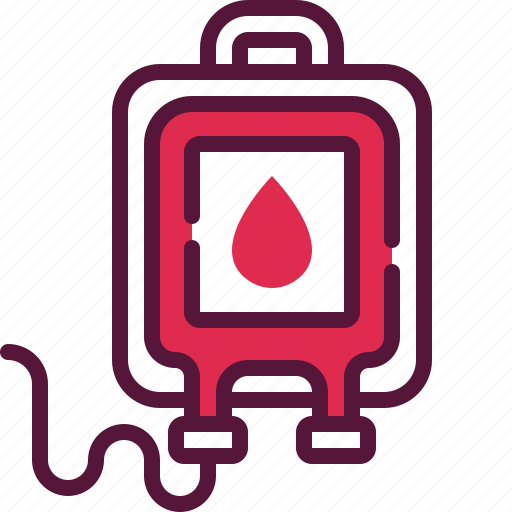 Blood, donation, bag, transfusion, iv, infuse, drop icon - Download on Iconfinder