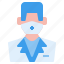 avatar, face, male, men, nurse, profile, user 
