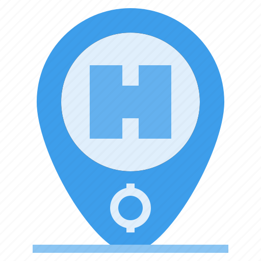 Gps, hospital, hostel, hotel, location, medical, pin icon - Download on Iconfinder