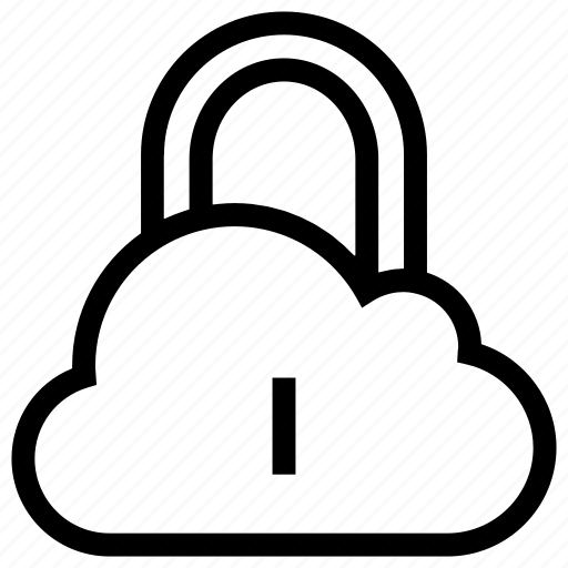 Cloud, lock, secure, security, server, storage icon - Download on Iconfinder