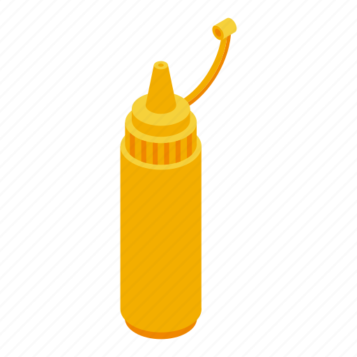 Mustard, isometric, food icon - Download on Iconfinder