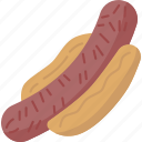 bratwurst, sausage, hot, dogs, snack