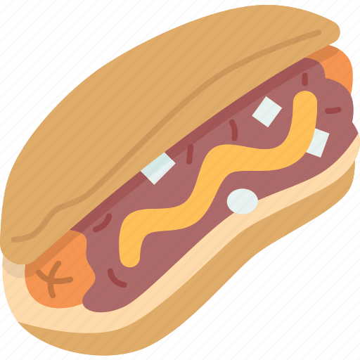 Hot, dog, half, smoke, sausage icon - Download on Iconfinder