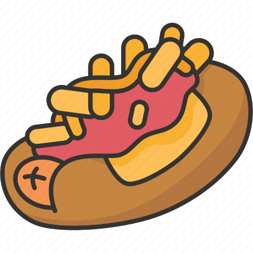 Junkyard, hot, dog, fries, toppings icon - Download on Iconfinder