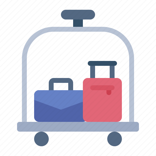 Cart, bellboy, hotel, resort, luggage cart icon - Download on Iconfinder