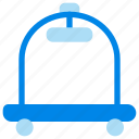 hotel, room, service, trolley