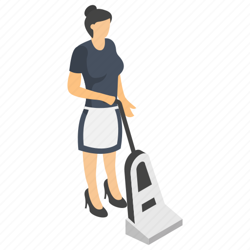 Carpet cleaner, hotel servant, room cleaning services, room sweeping, vacuum cleaning icon - Download on Iconfinder