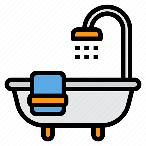 Bathtub, holiday, hotel, service, travel, vacation icon - Download on Iconfinder