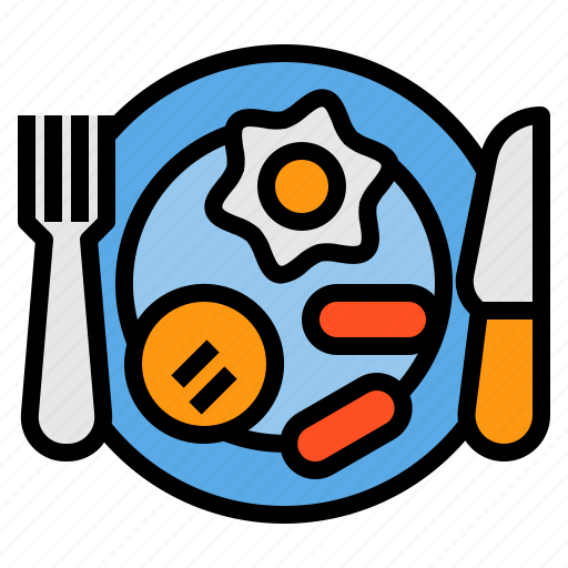 Breakfast, holiday, hotel, service, travel, vacation icon - Download on Iconfinder