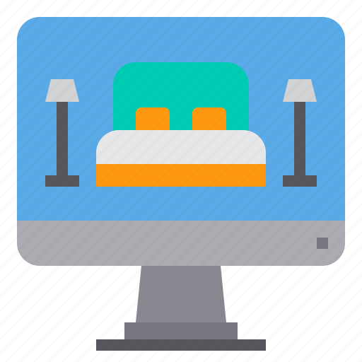 Booking, computer, holiday, hotel, service, travel, vacation icon - Download on Iconfinder
