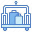 bellhop, cart, holiday, hotel, luggage, people