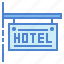 hostel, hotel, rest, sign, vacations 