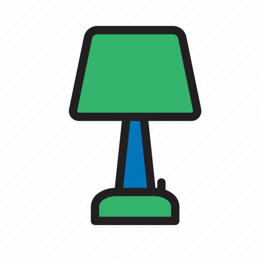 Desk, hotel, interior, lamp, table icon - Download on Iconfinder